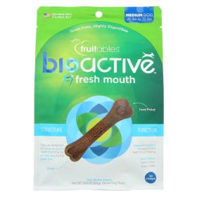 Fruitables Bioactive Fresh Mouth Dental Dog Treats - Case Of 8 - 10.8 Oz