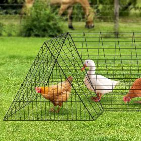 VEVOR Chicken Tunnels, 157.5 x 39.4 x 24.2 inch(LxWxH) Chicken Tunnels for Yard, Portable Chicken Tunnels for Outside with Corner Frames