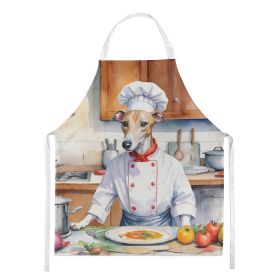 Whippet The Chef Apron Cooking Kitchen Server Baking Crafts Gardening for Adult Women Men, Unisex, Large, Multicolor