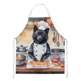 Schipperke The Chef Apron Cooking Kitchen Server Baking Crafts Gardening for Adult Women Men, Unisex, Large, Multicolor