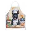 Scottish Terrier The Chef Apron Cooking Kitchen Server Baking Crafts Gardening for Adult Women Men, Unisex, Large, Multicolor