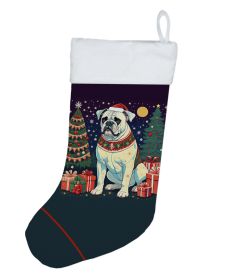 White Boxer Christmas Christmas Stocking Fireplace Hanging Stockings Christmas Season Party Decor Family Holiday Decorations