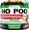 No Poo Chews Coprophagia Stool Eating Deterrent for Dogs Prevent Dog from Eating Poop with Probiotics & Enzymes Forbid for Dogs 120 Soft Treats