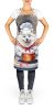 Samoyed The Chef Apron Cooking Kitchen Server Baking Crafts Gardening for Adult Women Men, Unisex, Large, Multicolor