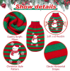 Dog Christmas Jumper Xmas Pet Sweater Clothes Striped Snowman Holiday Costume