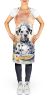 Dalmatian The Chef Apron Cooking Kitchen Server Baking Crafts Gardening for Adult Women Men, Unisex, Large, Multicolor