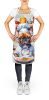 French Bulldog The Chef Apron Cooking Kitchen Server Baking Crafts Gardening for Adult Women Men, Unisex, Large, Multicolor