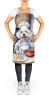 Kuvasz The Chef Apron Cooking Kitchen Server Baking Crafts Gardening for Adult Women Men, Unisex, Large, Multicolor