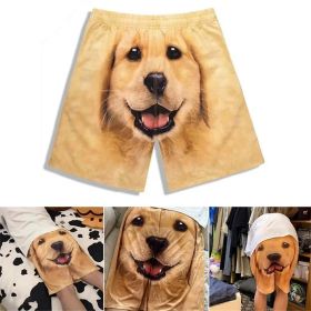 Cute Dog Pajama Shorts for Men, Men's Pajama Bottoms Lounge Sleepwear (size: 3XL)