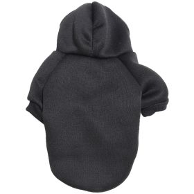 Pet Sweatshirt With Hoodie; Machine Washable Sweater For Dogs Puppies Sweater Clothes Apparel (Color: Black, size: XL)