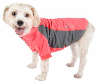 Pet Life Active 'Barko Pawlo' Relax-Stretch Wick-Proof Performance Dog Polo T-Shirt (Color: Red, size: X-Large)